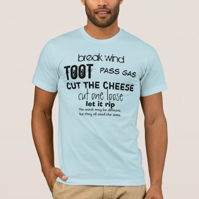 Funny Fart Synonyms T-Shirt (Front)