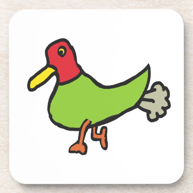 Funny Farting Duck Coaster (Front)