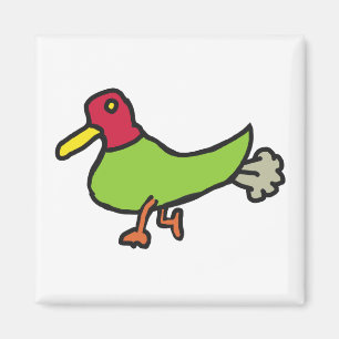 Funny Farting Duck Magnet