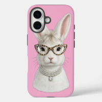 Funny Fashion Bunny with Leopard Glasses