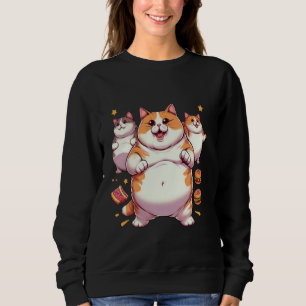 Funny Fat Cats Meme, Chonk Cat Cat lover Gift 1 Sweatshirt