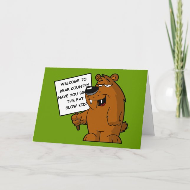 Funny fat joke card (Front)