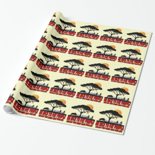 Funny fat joke wrapping paper