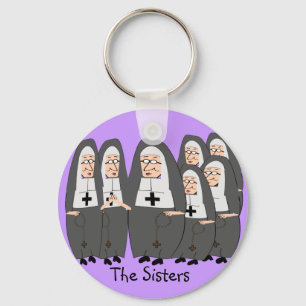 Funny "Fat Nuns" Gifts for any occasion Keychain