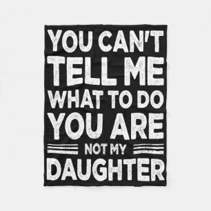 Funny Father Daddy Gifts Men From Daughter Fathers Fleece Blanket