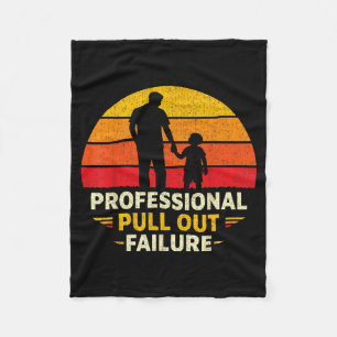 Funny Father Day Humour Professional Pull Out Fleece Blanket