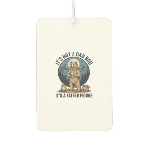 Funny Father Figure Bear Camping Vector Design_1 Air Freshener