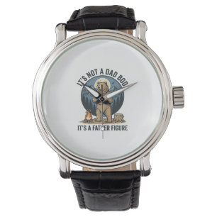 Funny Father Figure Bear Camping Vector Design_1 Watch