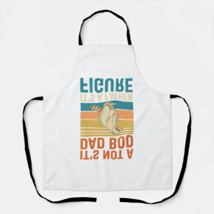 Funny Father Figure Raccoon Vintage Shirt Design_1 Apron