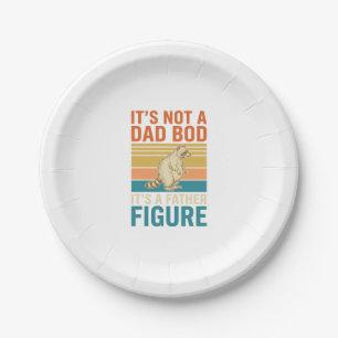 Funny Father Figure Raccoon Vintage Shirt Design_1 Paper Plate