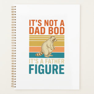 Funny Father Figure Raccoon Vintage Shirt Design_1 Planner