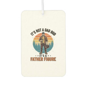 Funny Father Figure Vintage Dad Humor Shirt Design Air Freshener