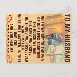 Funny Father Gift   To My Family Present Announcement Postcard