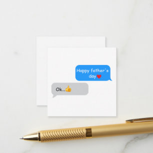 Funny Father’s Day Card for Dad – Text Message Dad