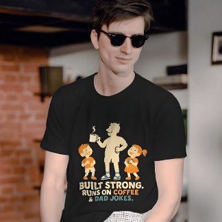 Funny Father’s Day T-Shirt – Built Strong Runs on