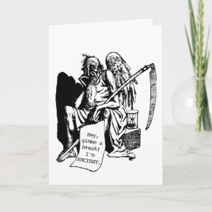 Funny Father Time Father's Day Custom 5" X 7" Card