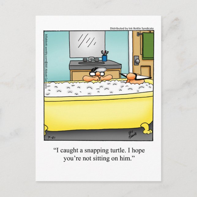 Funny Fatherhood Humour Postcard (Front)