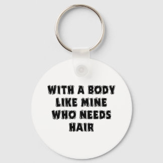 Funny Father's Day Bald Man Keychain