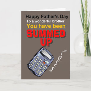 funny Father's day brother Card