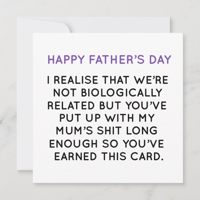  Funny Fathers Day Card (Front)