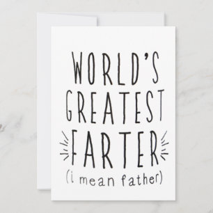 Funny Father's Day Card, birthday gift Holiday Card
