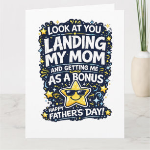 Funny Fathers Day Card for Dad from Daughter, Son,