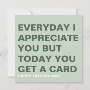 Funny Father's Day Card for Him & Dad