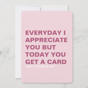 Funny Father's Day Card for Him & Dad