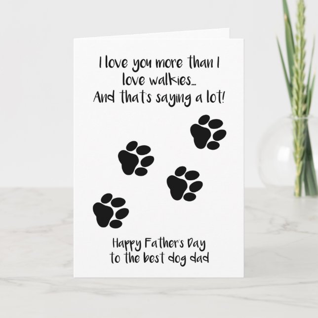 Funny Father's Day Card from Dog (Front)