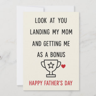 Funny Father's Day Card from Stepkid