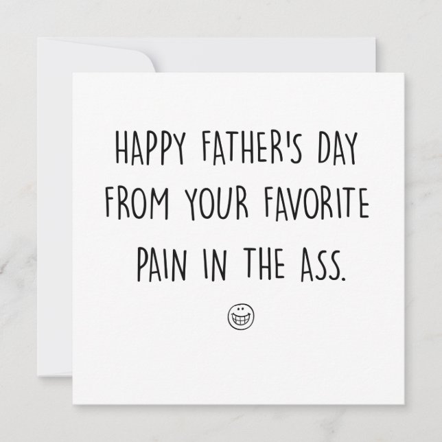 Funny Fathers Day Card Gift (Front)