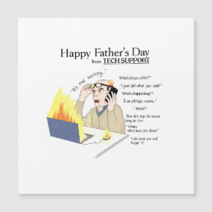 Funny Fathers Day Card, Tech Support, Card from So