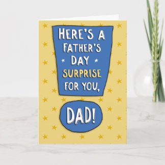 Funny Father's Day Card: Test Results Card