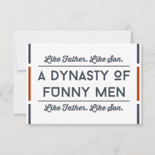 Funny Fathers day Card,Typography Fun Dad Card