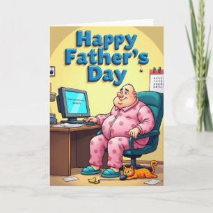Funny Fathers Day Computer Card