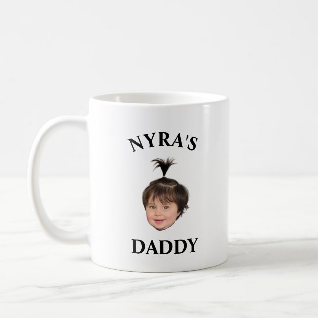FUNNY FATHER'S DAY DAD DADDY BABY FACE Mug (Left)