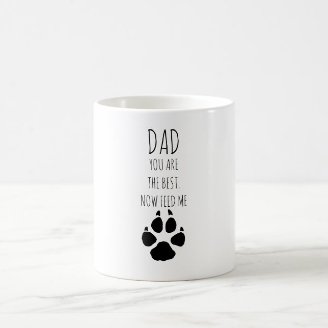 Funny Fathers Day From Dog  Coffee Mug (Center)