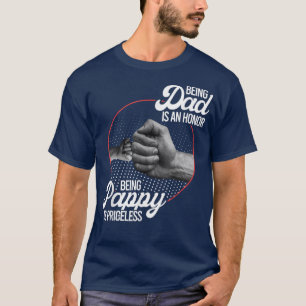 Funny Fathers Day Grandpa , Being Pappy Is Pricele T-Shirt