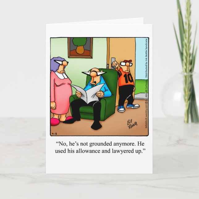 Funny Father's Day Greeting Card (Front)