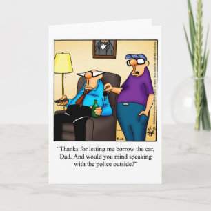 Funny Father's Day Humour Greeting Card