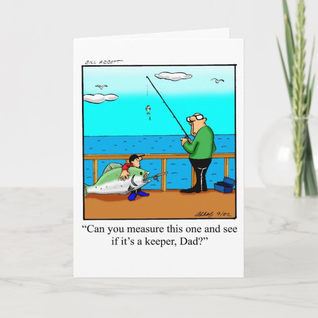 Funny Father's Day Humour Greeting Card (Front)