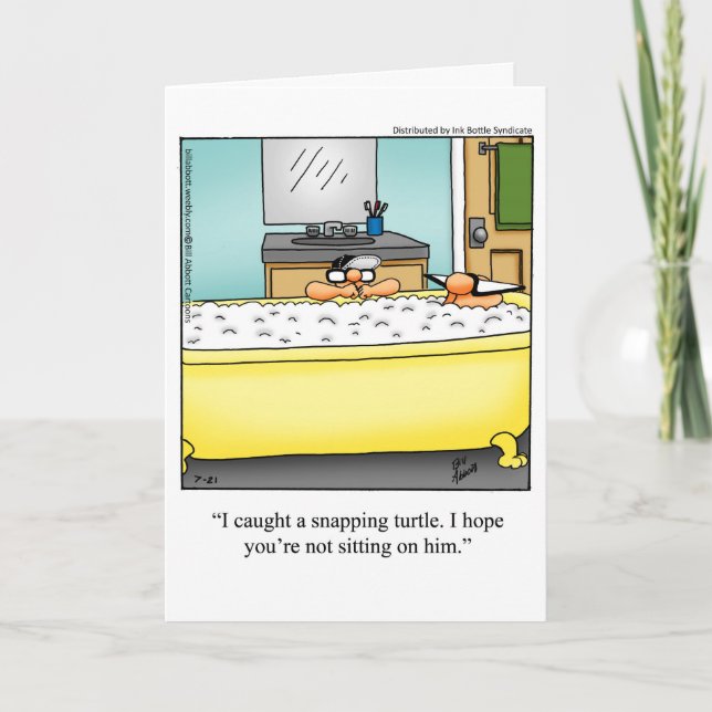 Funny Father's Day Humour Greeting Card (Front)