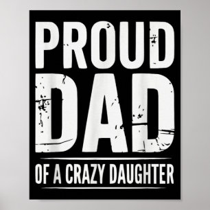 Funny Fathers Day Joke From A Daughter Poster