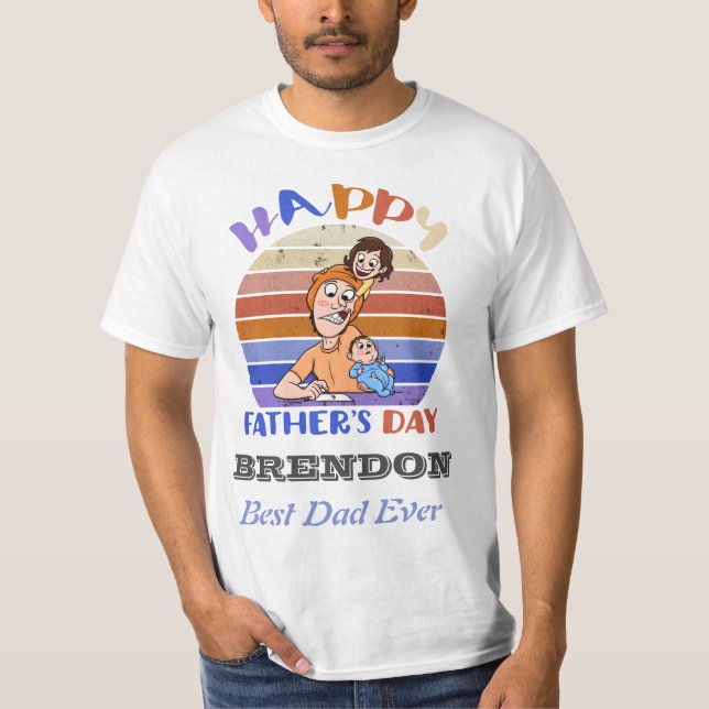 Funny father's day personalized T-Shirt (Front)
