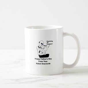 Funny Father's Day Robot Science Joke Cartoon Coffee Mug