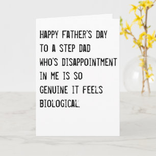 Funny Father's Day Step Dad Card