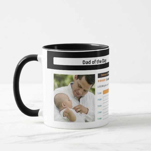 Funny Father's Day Top Rated  Personalize Mug (Left)