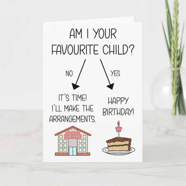 Funny Favori Carte d'anniversaire enfant pour mama (Devant)
