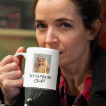 Funny Favourite Child Mom Coffee Mug<br><div class="desc">Celebrate the unique humour of your family with our modern family mug. Personalize it with your favourite picture and tickle your mom's funny bone with the cheeky caption that reads 'my favourite child'. The perfect gift for Mother's Day or your mom's special day, reminding her of your lovable antics and...</div>