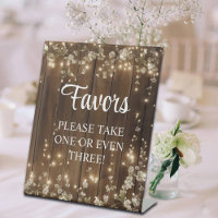 Funny Favours Signature Script Wood String Lights